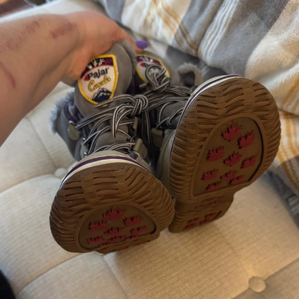 Pajar Taupe and Charcoal Snow Boots - Picture 6 of 10